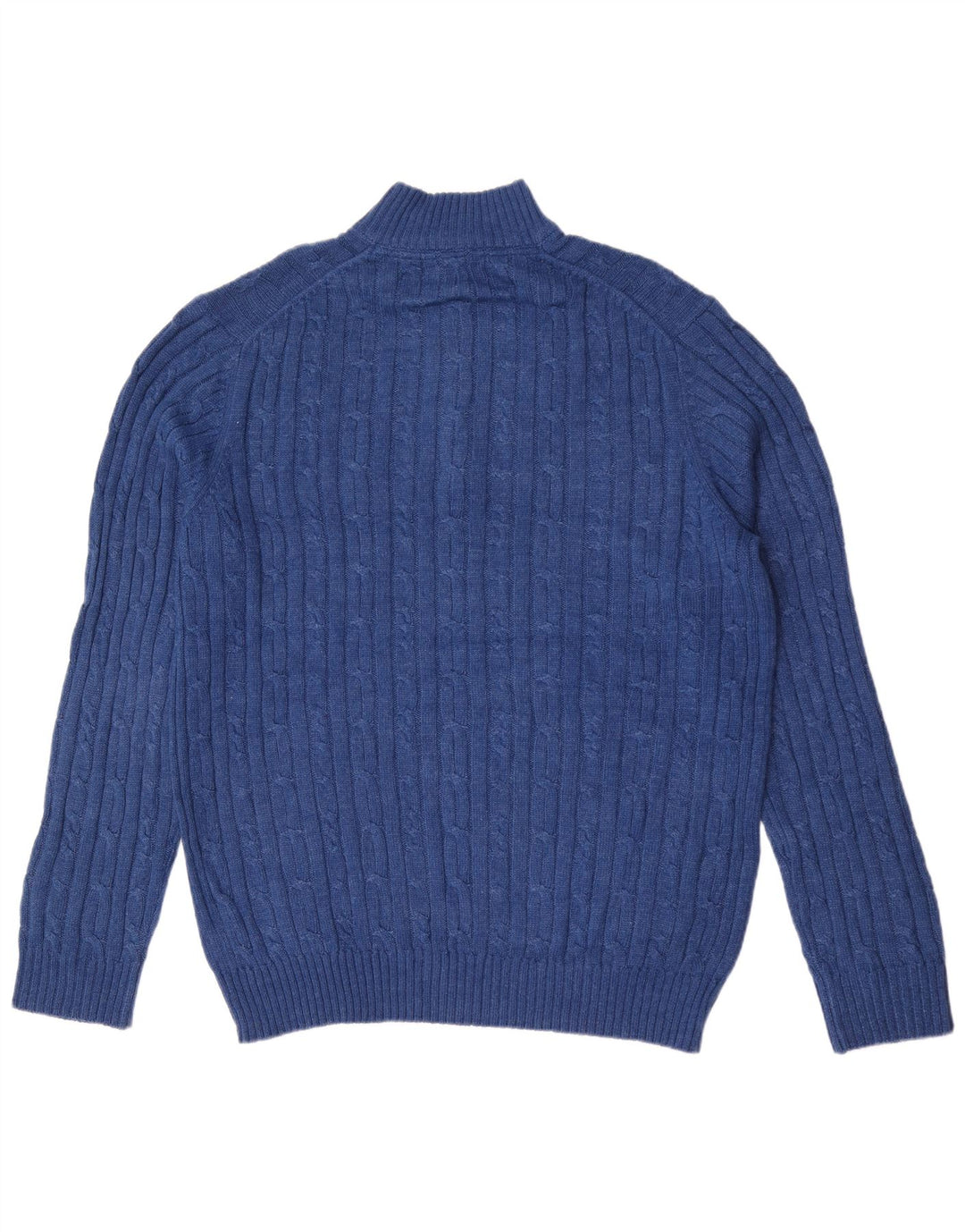 Izod Męski sweter z zamkiem błyskawicznym, duży, niebieski, bawełniany
