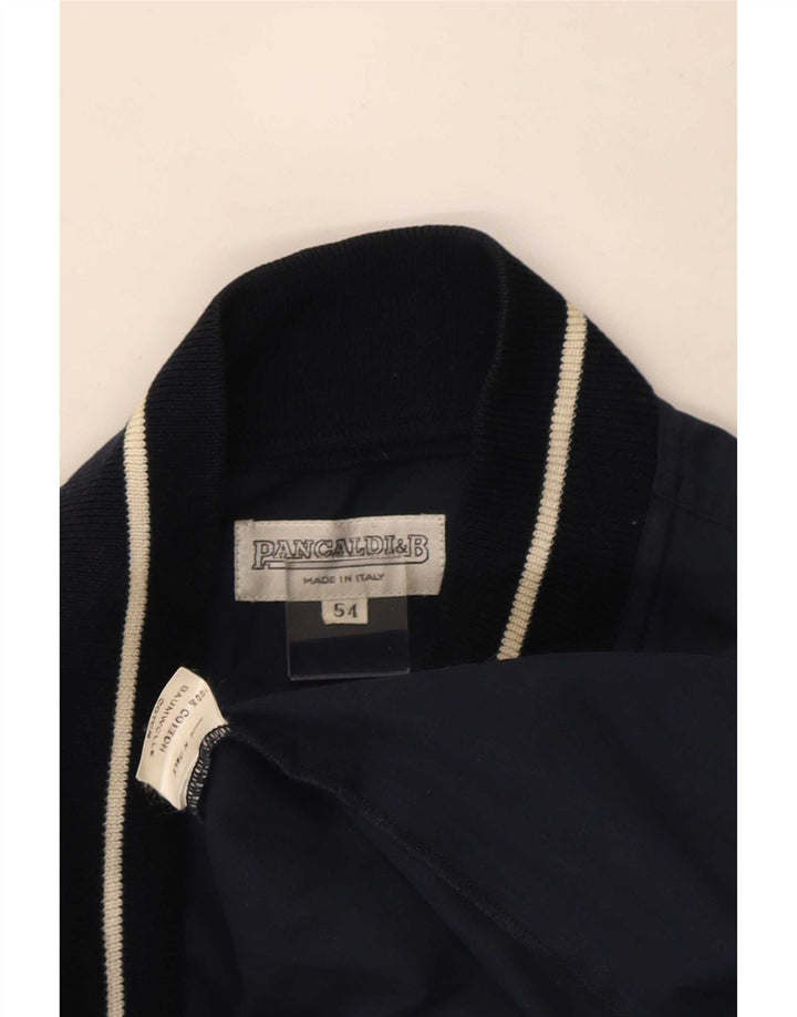 Męska kurtka bomber Pancaldi & B IT 54 2XL Granatowa, bawełniana