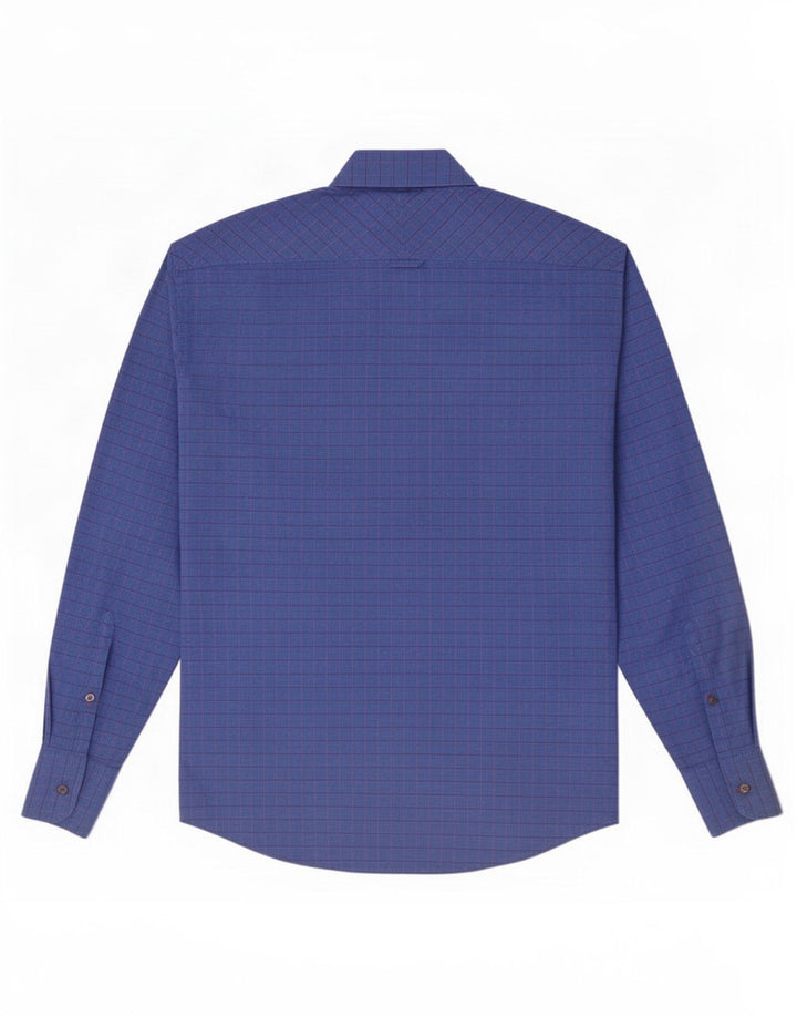 Koszula męska Ben Sherman, bawełniana, w średnią niebieską kratkę