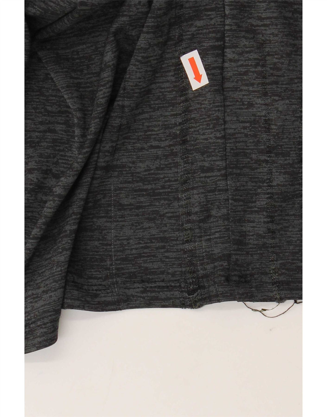 Under Armour Męski sweter z zamkiem błyskawicznym, duży, szary, nakrapiany