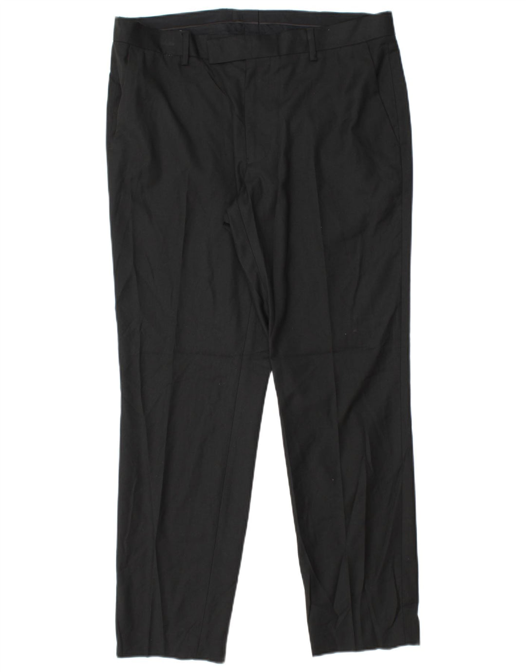 Marks & Spencer Męskie spodnie garniturowe slim fit W34 L29 Czarny poliester