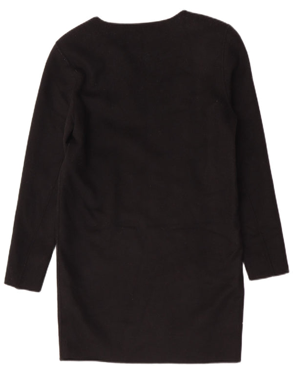 Damska sukienka oversize Massimo Dutti z długim rękawem, UK 6 XS, czarna wełna