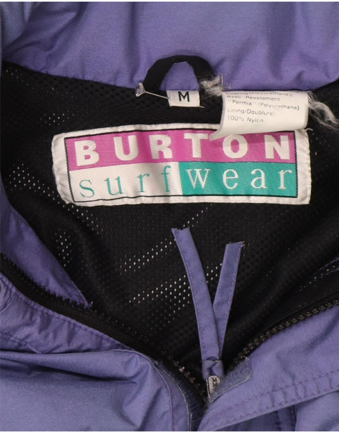 Męska kurtka wiatrówka Burton UK 38 Nylon w kolorze średniofioletowym