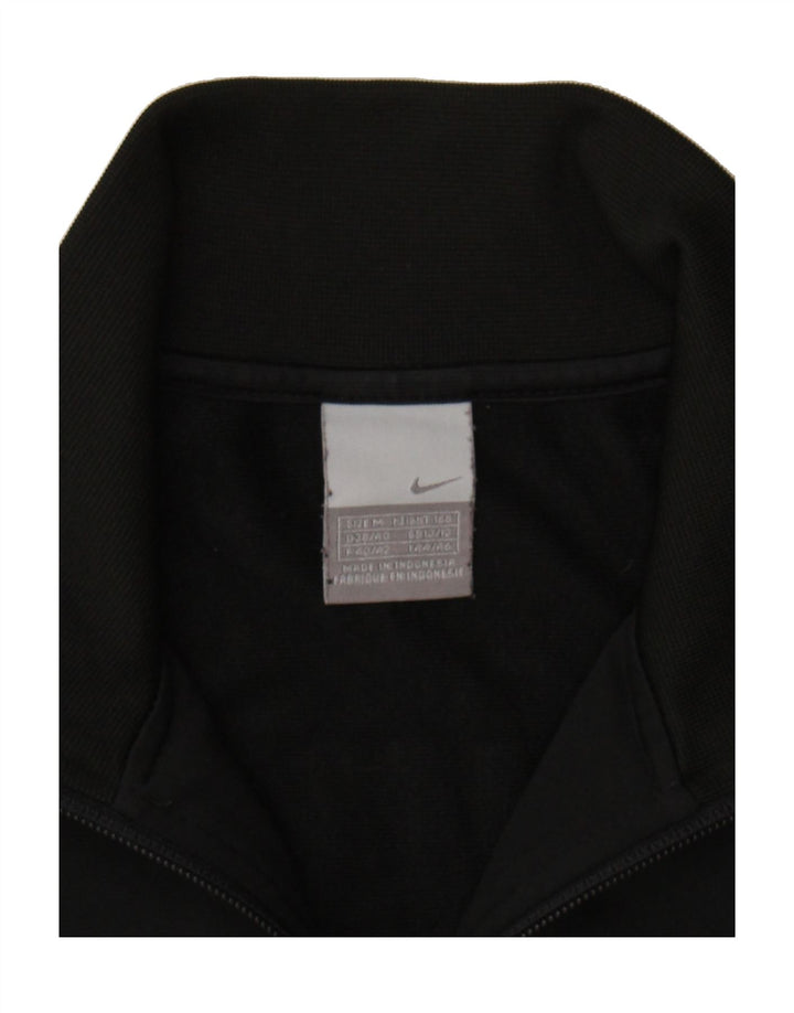 NIKE Womens Tracksuit Top Jacket UK 10/12 Medium Black Polyester Vintage Nike and Second-Hand Nike from Messina Hembry 