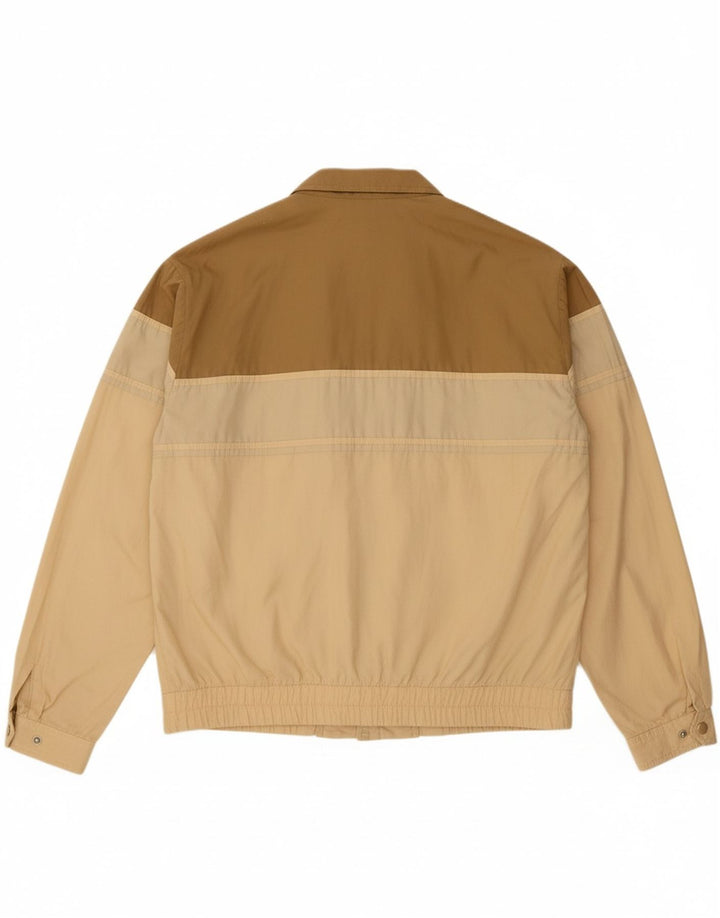 KLEPPER Mens Bomber Jacket IT 50 Large Beige Colourblock