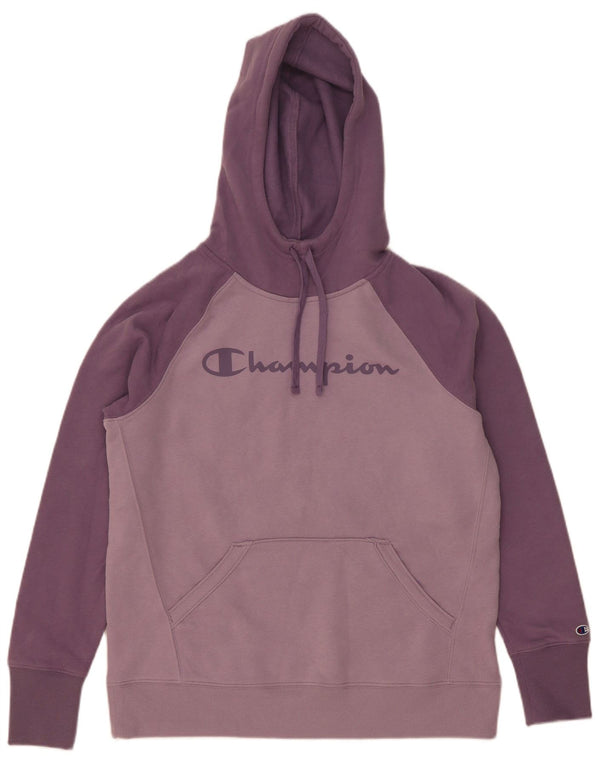 Damska bluza z kapturem Champion Graphic UK 10 Small Purple Colorblock