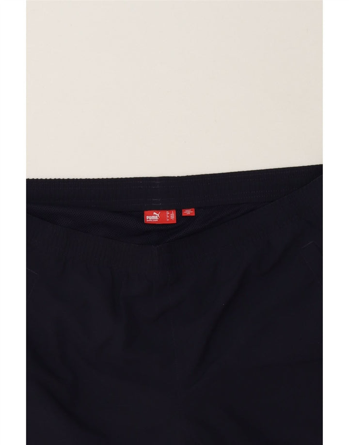 PUMA Mens Sport Shorts Large  Navy Blue Polyester Vintage Puma and Second-Hand Puma from Messina Hembry 
