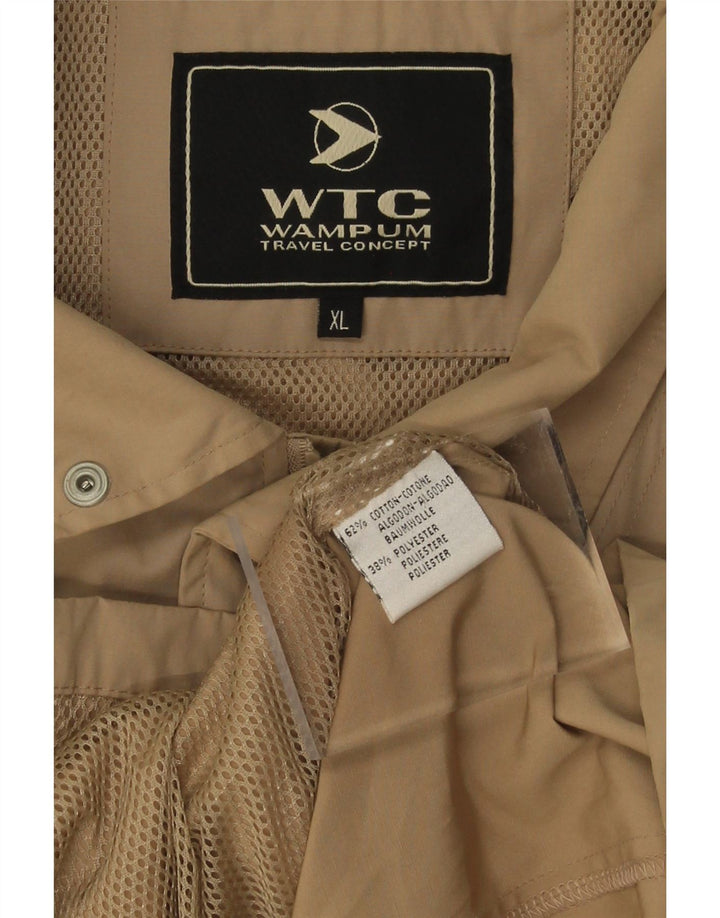 WAMPUM Mens Utility Jacket UK 42 XL Beige Cotton Vintage Wampum and Second-Hand Wampum from Messina Hembry 