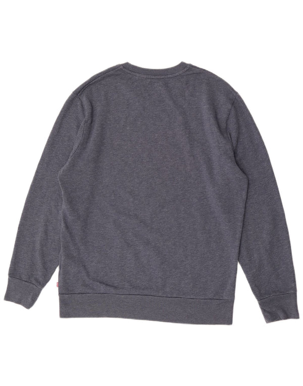 Męska bluza Levi's z grafiką XL, granatowa, bawełniana w cętki