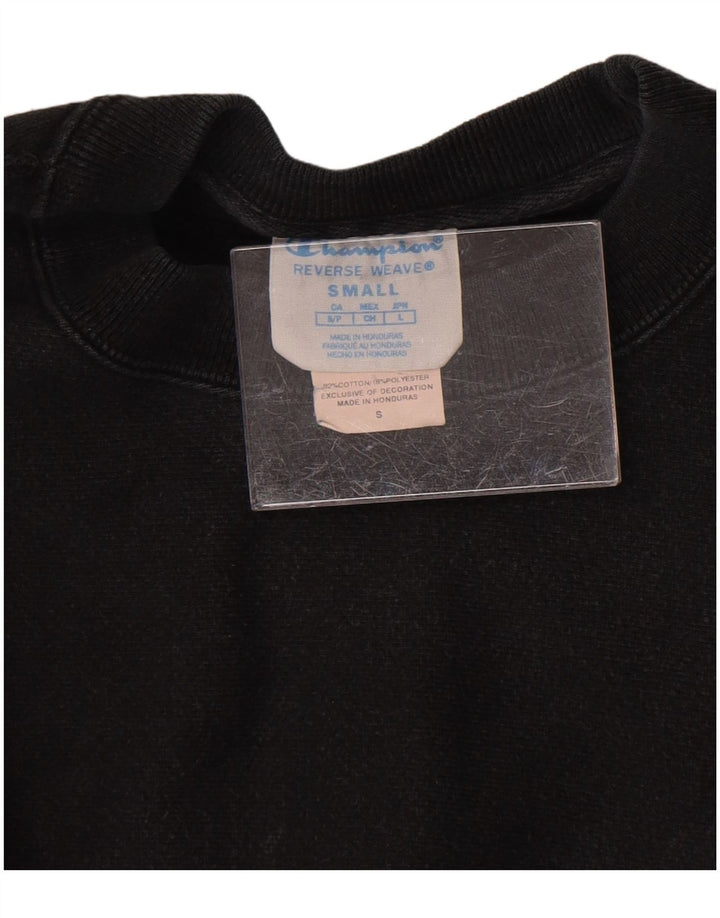 Męski sweter męski Champion o odwróconym splocie, mały, czarny, bawełniany