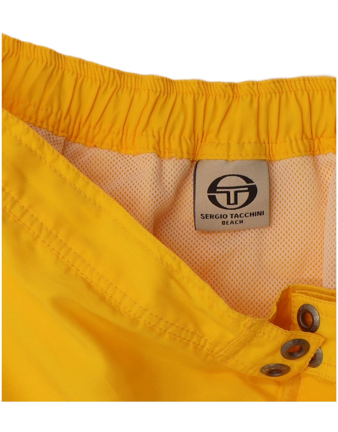 Męskie spodenki kąpielowe Sergio Tacchini, średni żółty poliester