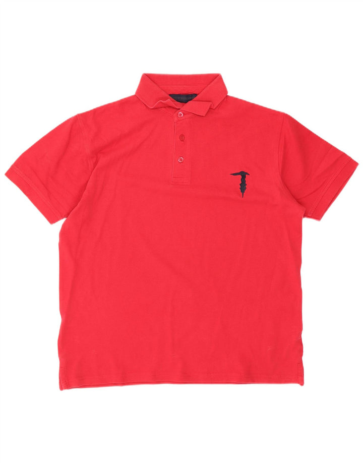 Męska koszulka polo Trussardi, mała, czerwona
