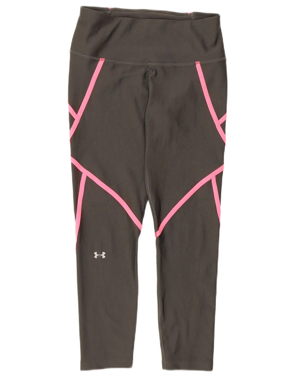 Damskie legginsy Under Armour Heat Gear Capri UK 12 w kolorze średnioszarym