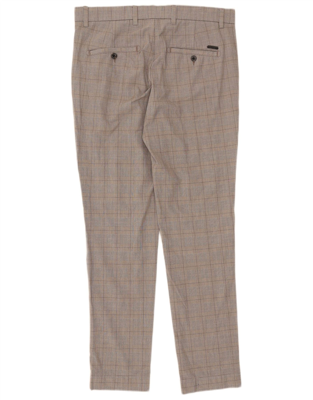 Męskie spodnie garniturowe Jack & Jones W33 L32 w szarą kratkę