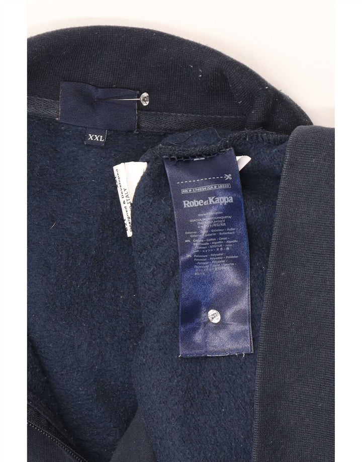 Kurtka męska dresowa Kappa 2XL niebieska bawełniana