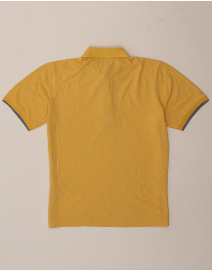 Męska koszulka polo Kappa, mała, żółta, bawełniana