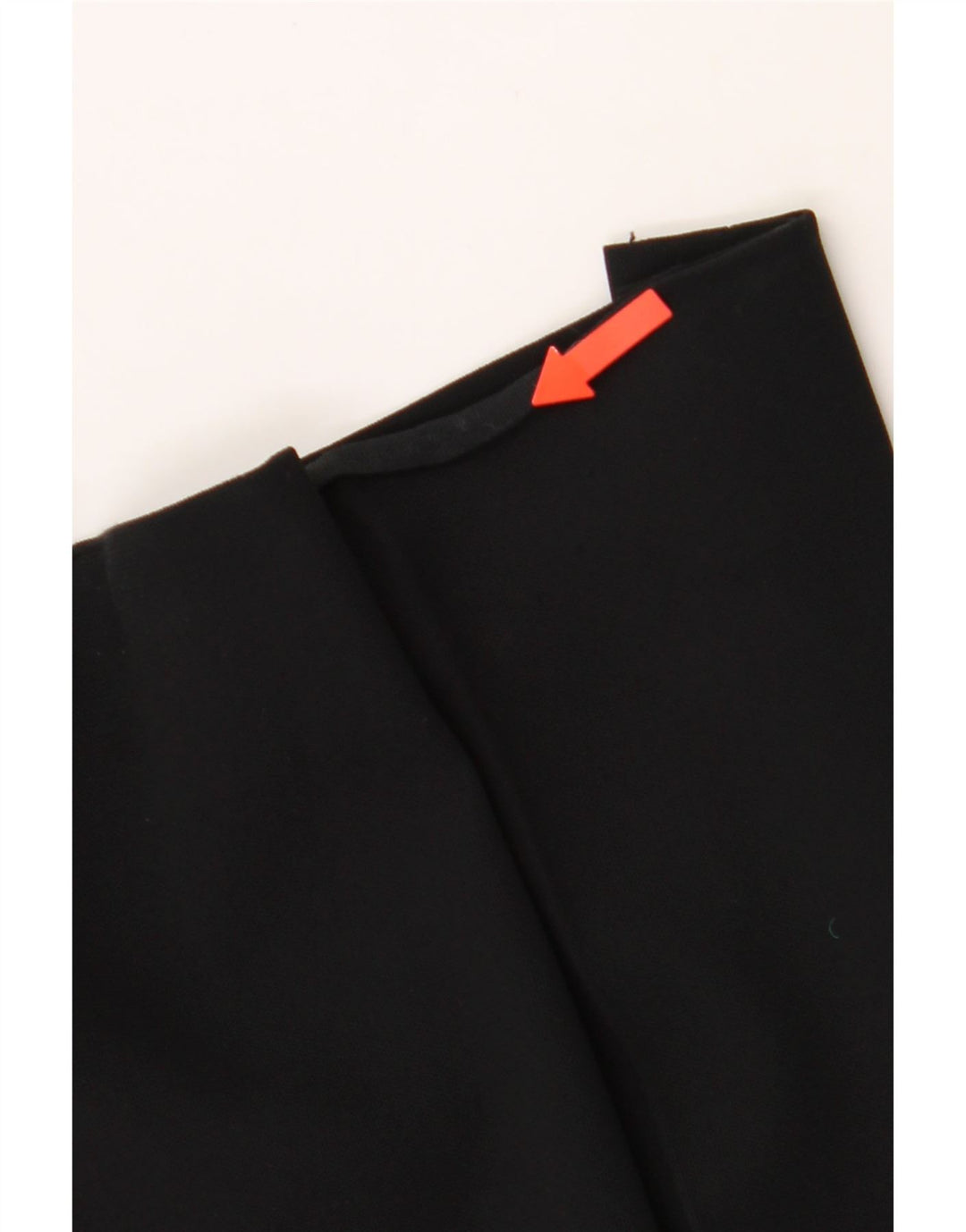 VINTAGE Womens Straight Suit Trousers IT 46 Large W36 L32 Black Polyester Vintage Vintage and Second-Hand Vintage from Messina Hembry 