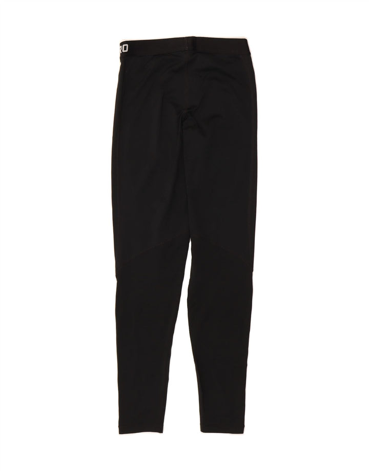NIKE Womens Graphic Leggings UK 12 Medium  Black Vintage Nike and Second-Hand Nike from Messina Hembry 