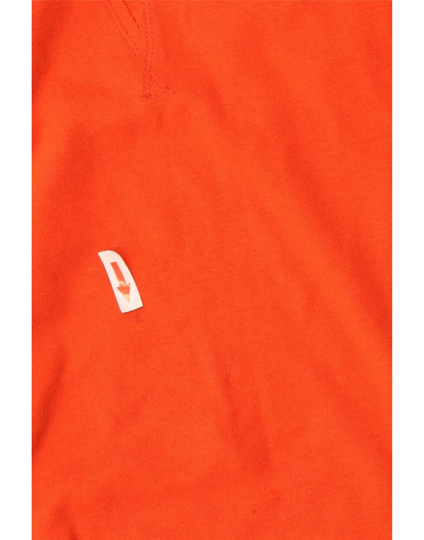 T-shirt damski Benetton Top UK 14, duży, pomarańczowy, bawełniany