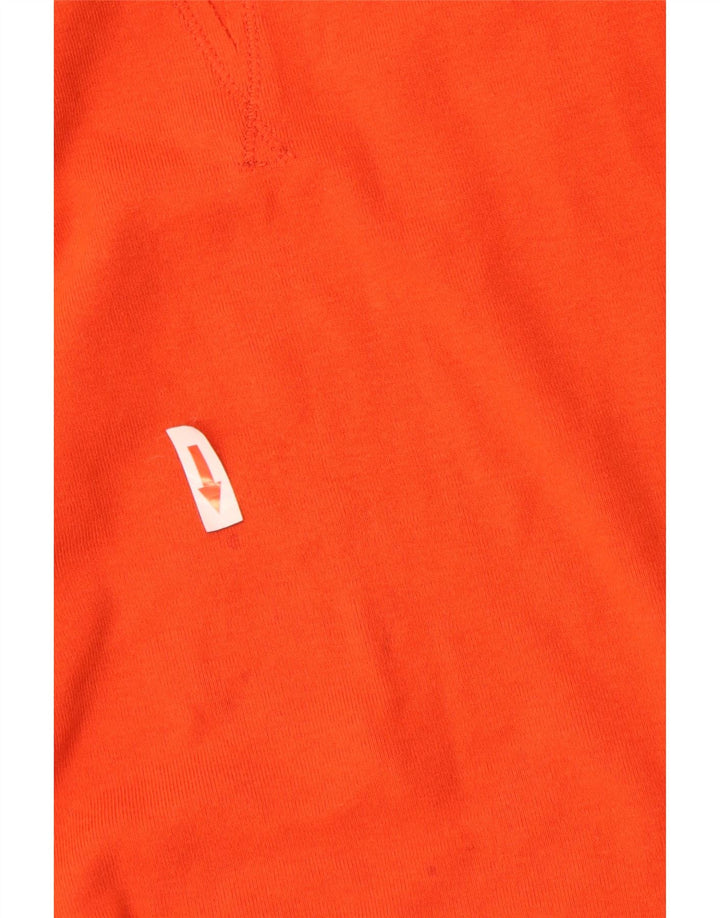 T-shirt damski Benetton Top UK 14, duży, pomarańczowy, bawełniany