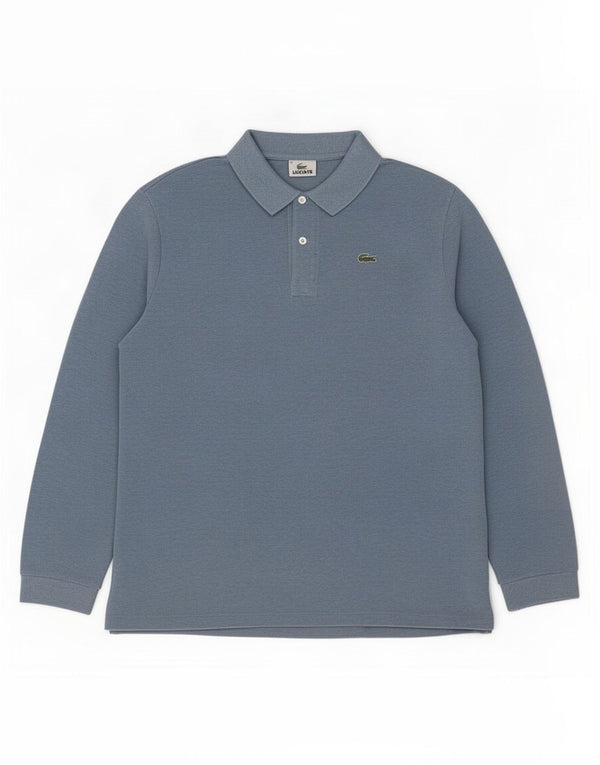 Męska koszulka polo Lacoste z długim rękawem, rozmiar 8, 3XL, niebieska