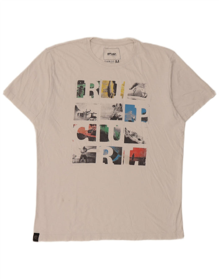 Męski T-shirt z grafiką Rip Curl, średni biały