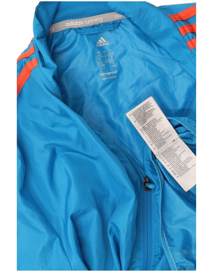 Damska kurtka dresowa ADIDAS Response UK 16/18, duży, niebieski poliester