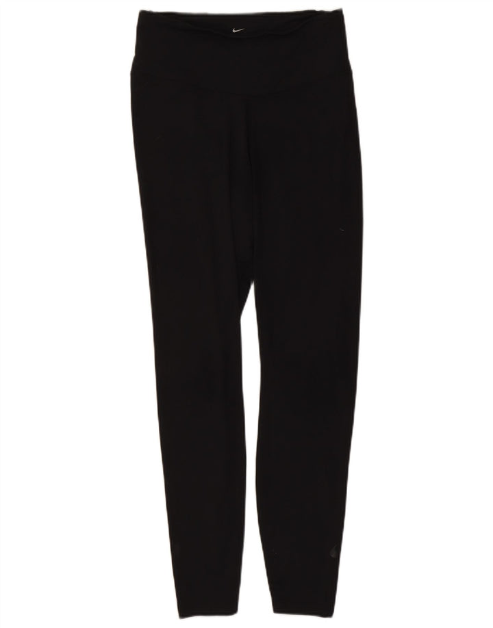Damskie legginsy Nike Dri Fit UK 12, średni czarny nylon
