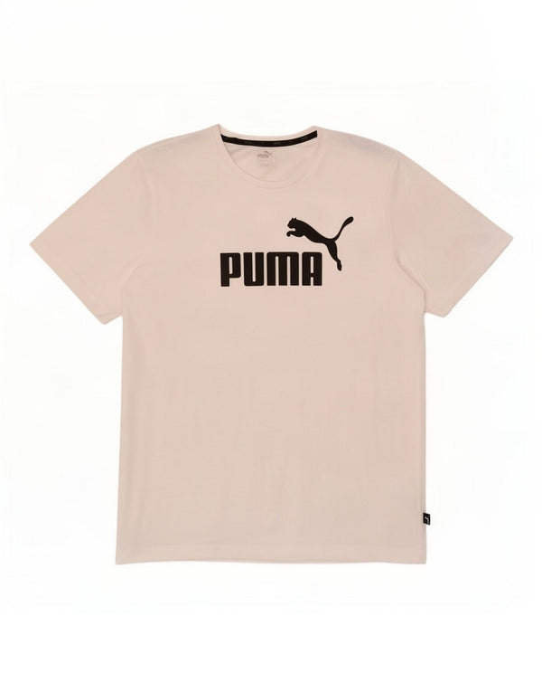 Męska koszulka z grafiką Puma XL, biała