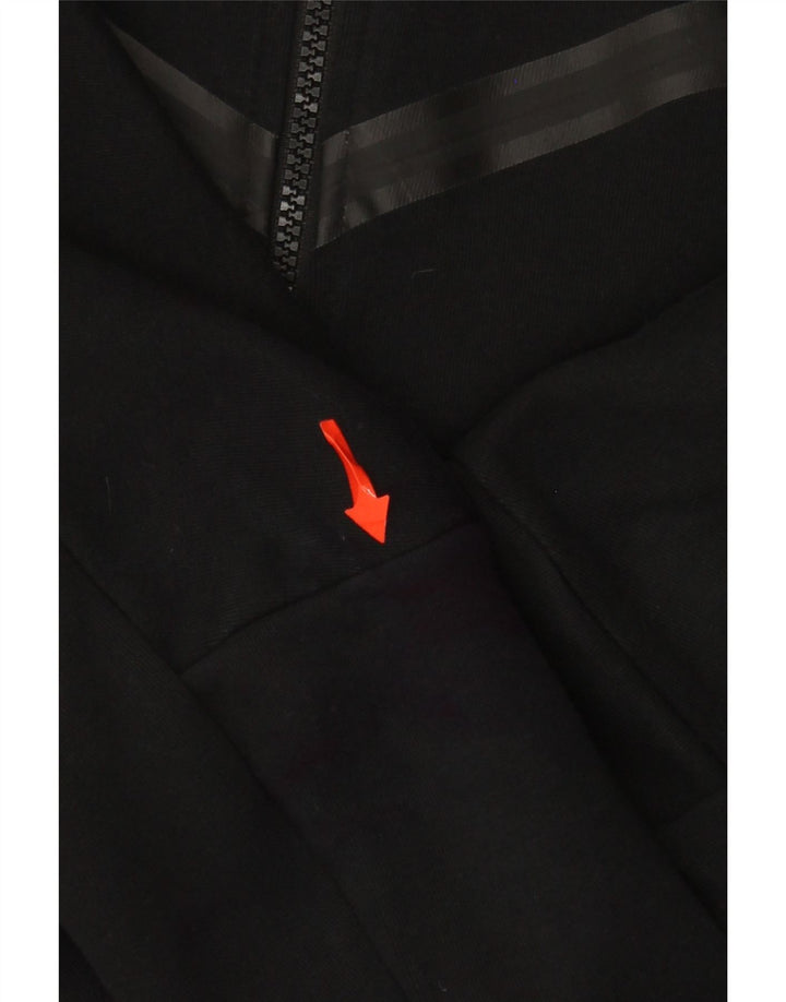 Chłopięcy sweter z kapturem i zamkiem Nike, 10-11 lat, średni czarny, bawełniany