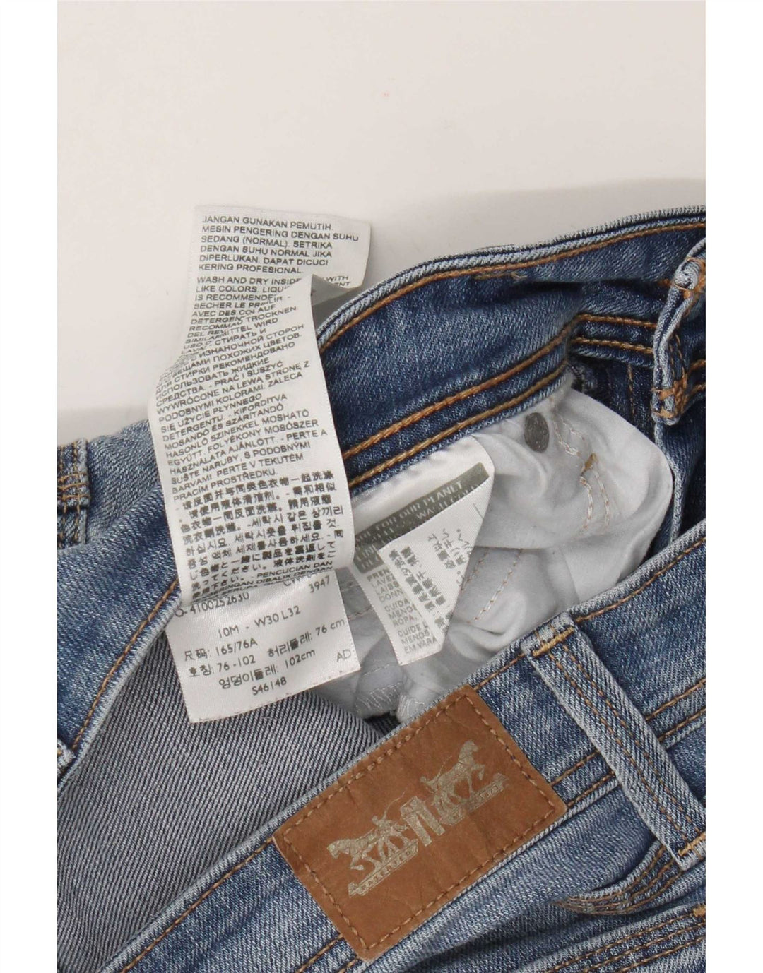 Damskie jeansy Levi's Bootcut W30 L27 Niebieska bawełna
