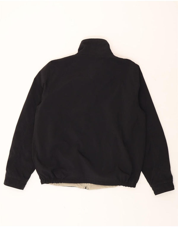 Męska kurtka bomberka Kappa UK 40, duża, czarna nylonowa