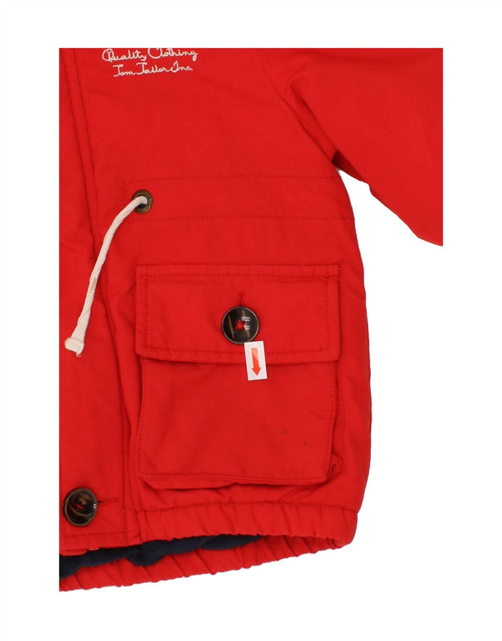 TOM TAILOR Baby Boys Hooded Windbreaker Jacket 9-12 Months Red Polyester Vintage Tom Tailor and Second-Hand Tom Tailor from Messina Hembry 