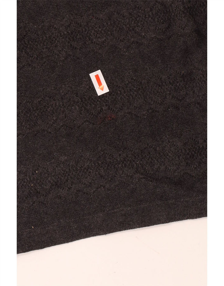 Damska spódnica mini z wysokim stanem Fat Face UK 16 duża W30 Szara bawełniana klasyczna