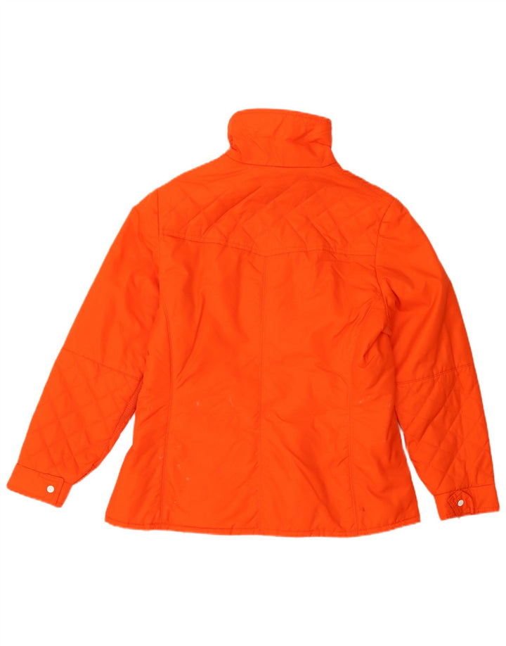 Vintage męska pikowana kurtka UK 36 Small Orange
