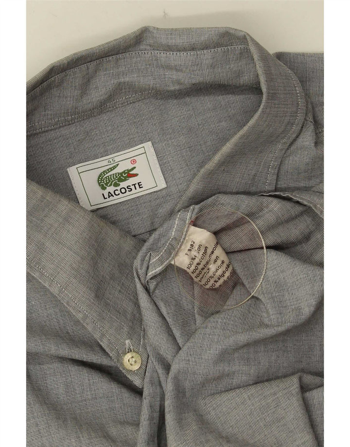 Koszula męska Lacoste rozmiar 45 XL, szara, bawełniana