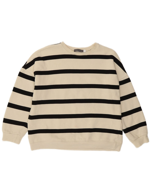 Damska bluza MINT VELVET UK 14, bawełna w średnie białe paski
