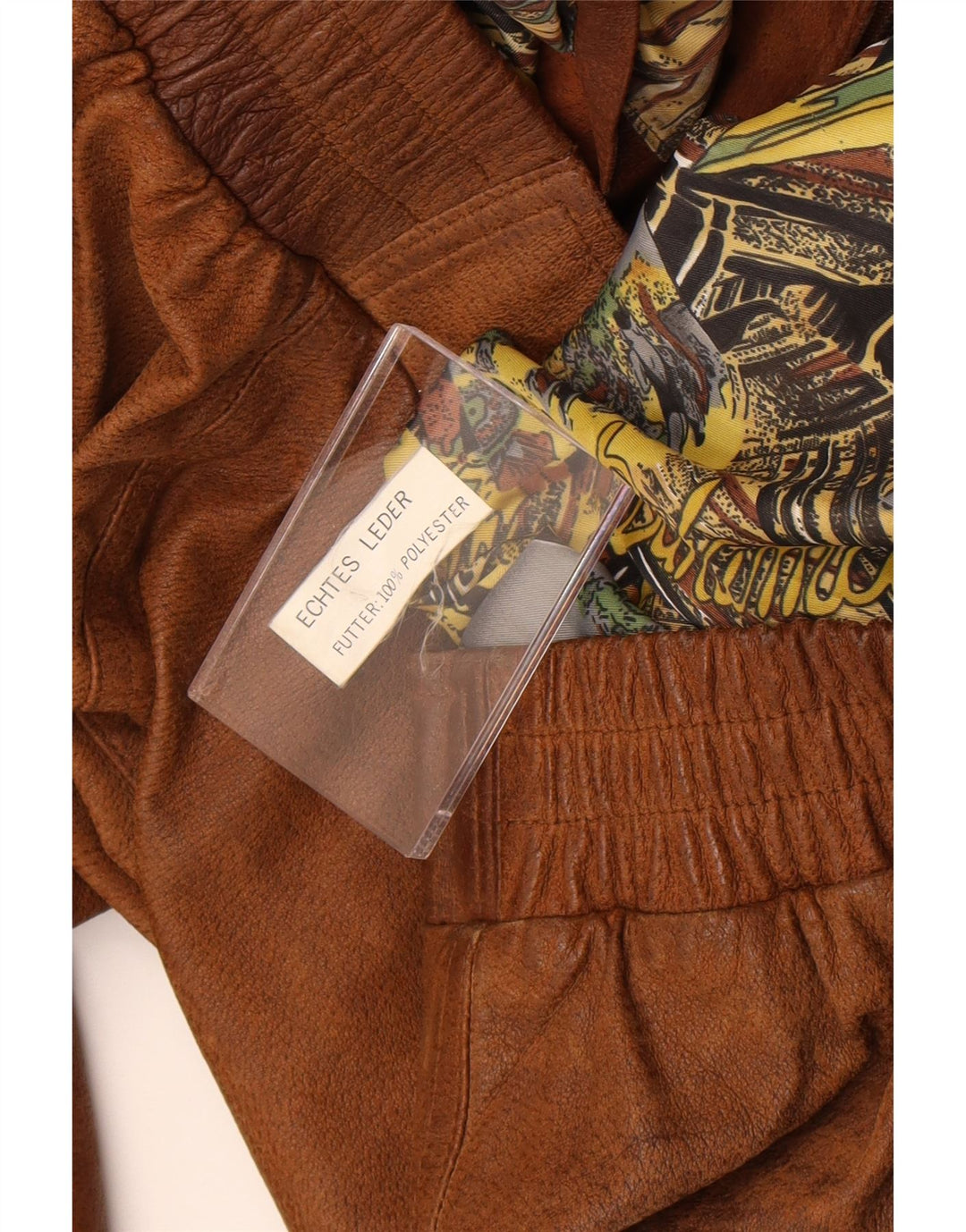 Vintage męska kurtka skórzana UK 42 XL brązowa skóra