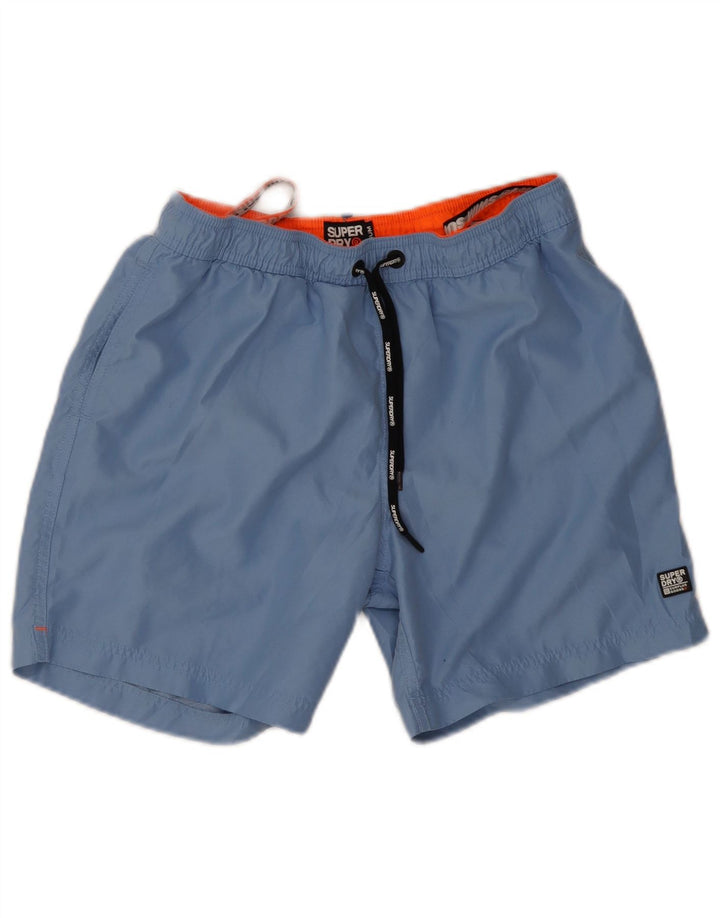 Męskie spodenki kąpielowe Superdry, średni niebieski, poliester