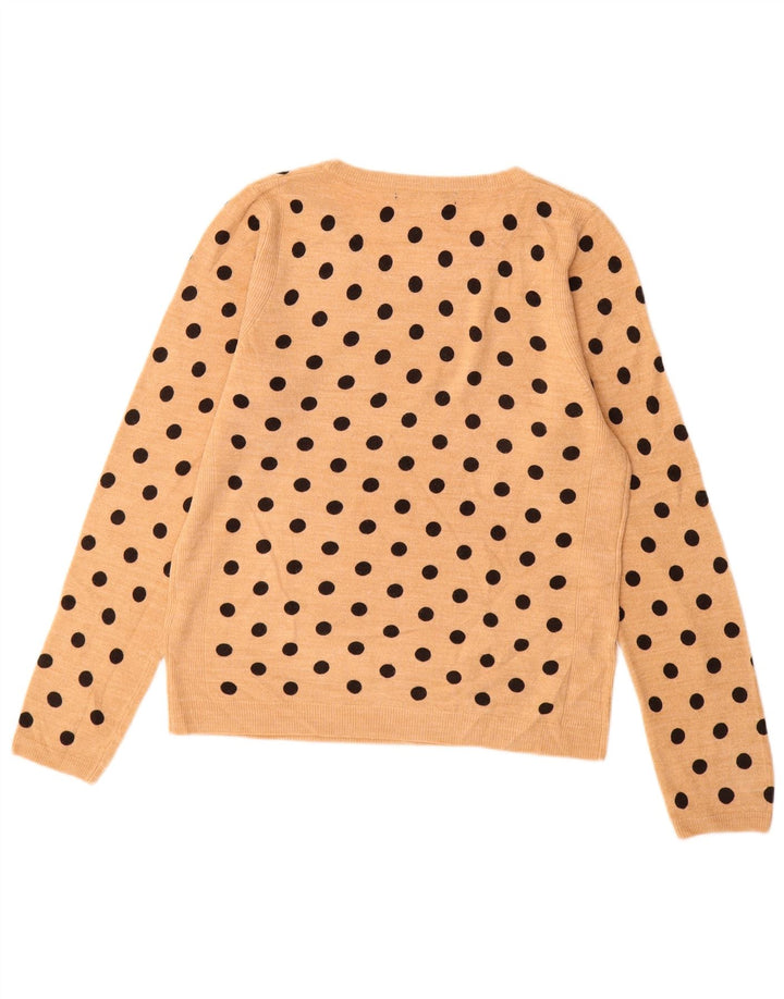 MARKS & SPENCER Damski sweter z dekoltem w łódkę, UK 10, mały beż