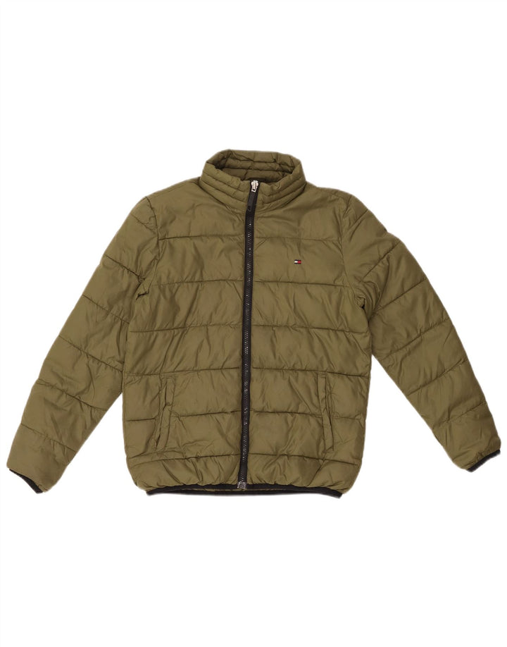 TOMMY HILFIGER Chłopięca ocieplana kurtka 12-13 lat Khaki Nylon