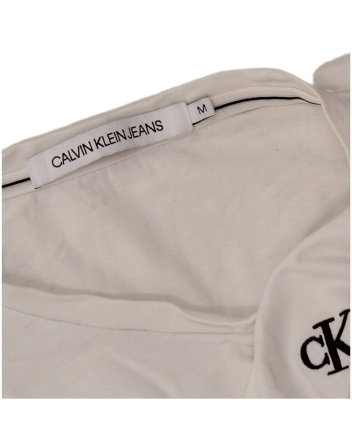 T-shirt damski CALVIN KLEIN Top UK 14 Średni biały