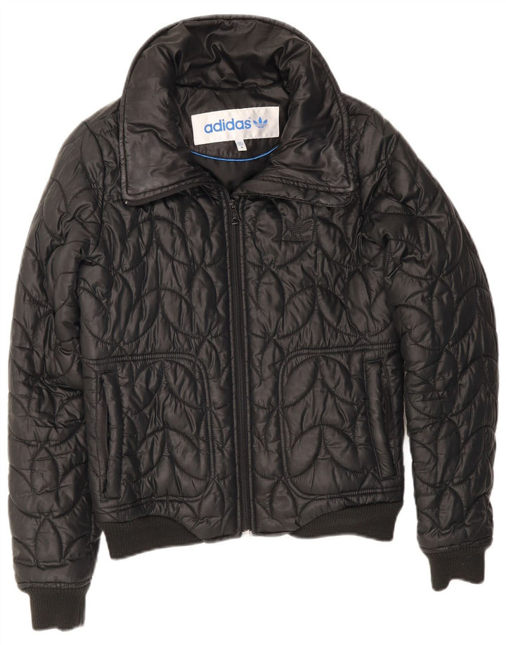 Damska kurtka Bomber Padded Jacket Adidas UK 12 Średni Czarny Poliester