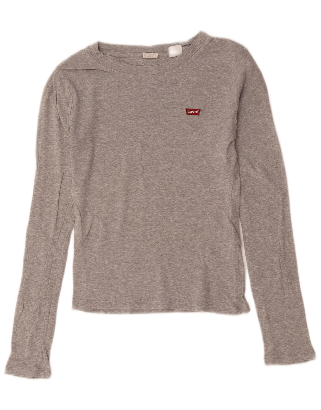 Damski top Levi's z długim rękawem UK 2 2XS, szara bawełna