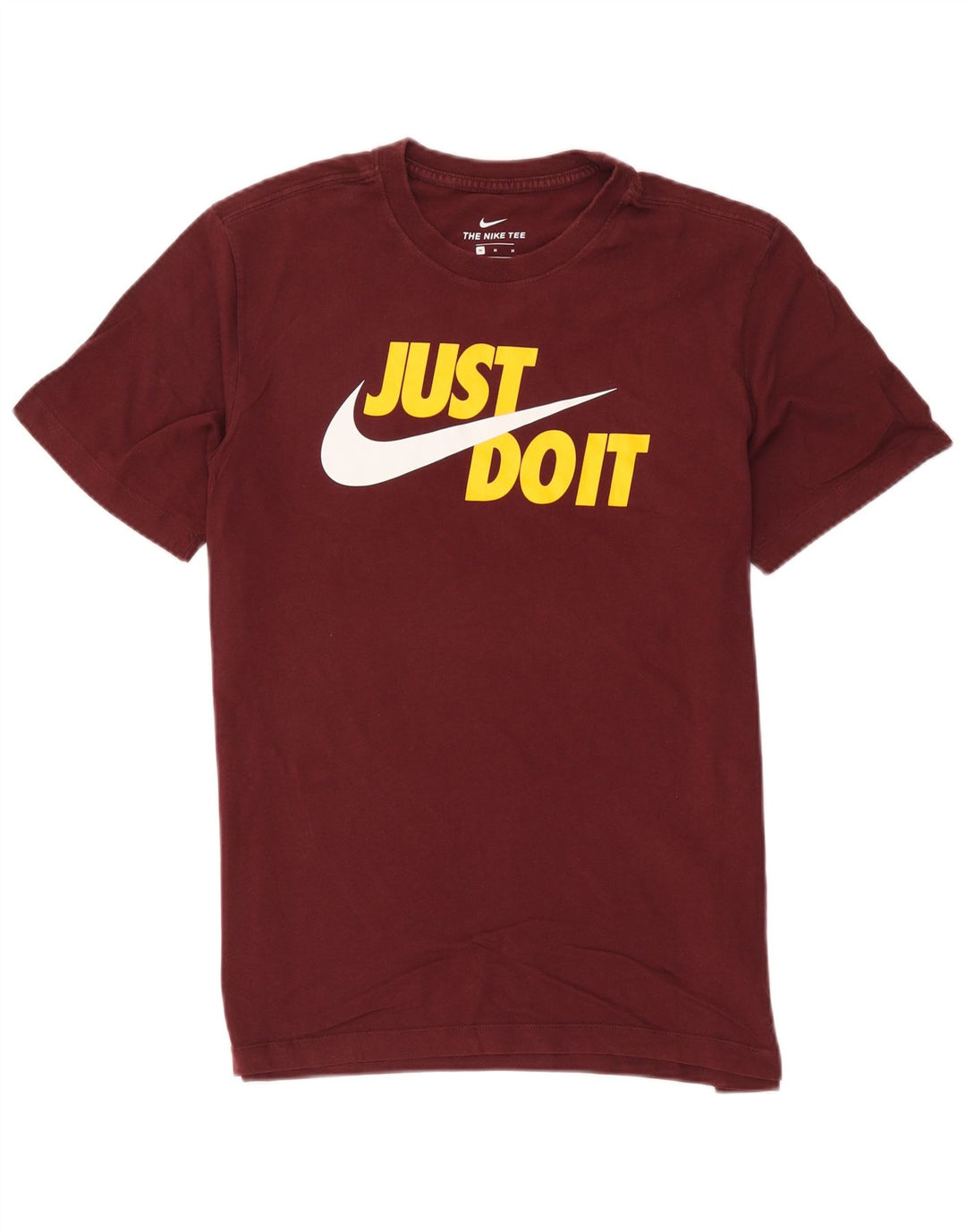 Męska koszulka z grafiką Nike, średnia, bordowa bawełna