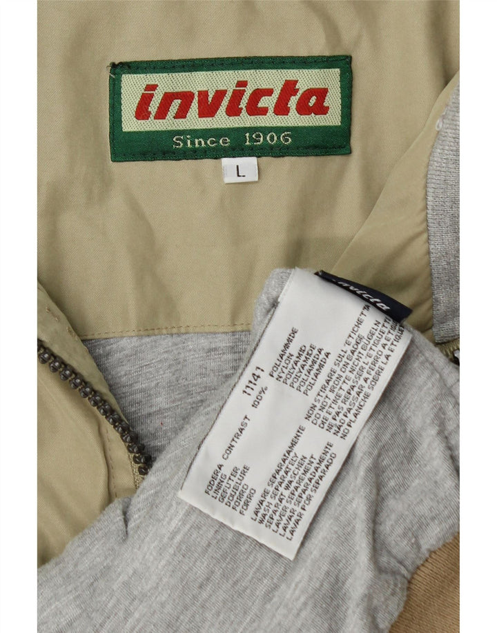 Męska kurtka bomberka Invicta UK 40, duża, khaki, poliamid