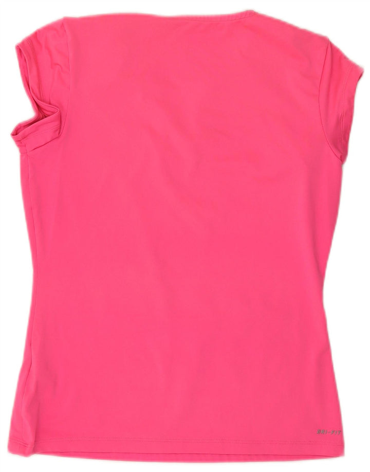 Damska koszulka Nike Dri Fit Top UK 16, duży, różowy poliester