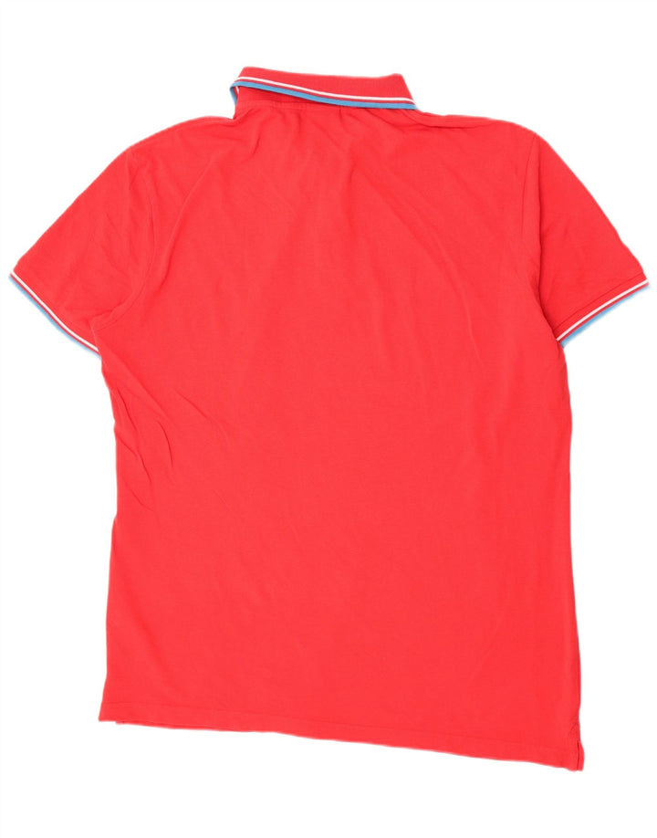 Męska koszulka polo Diadora 3XL czerwona bawełniana