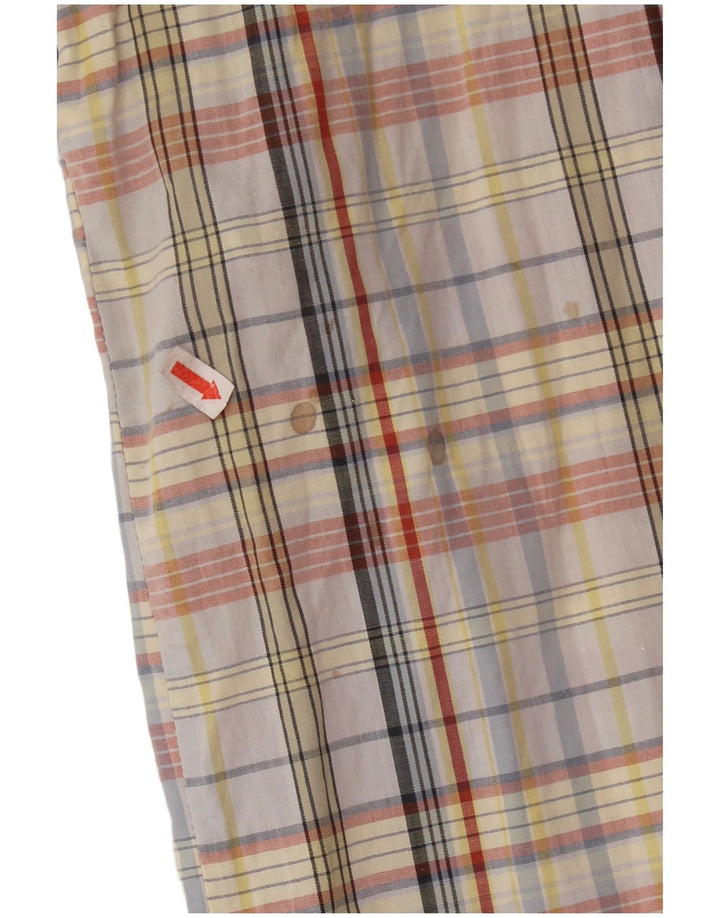 Damska sukienka koszulowa w stylu vintage UK 14, średnia, wielokolorowa, bawełniana krata