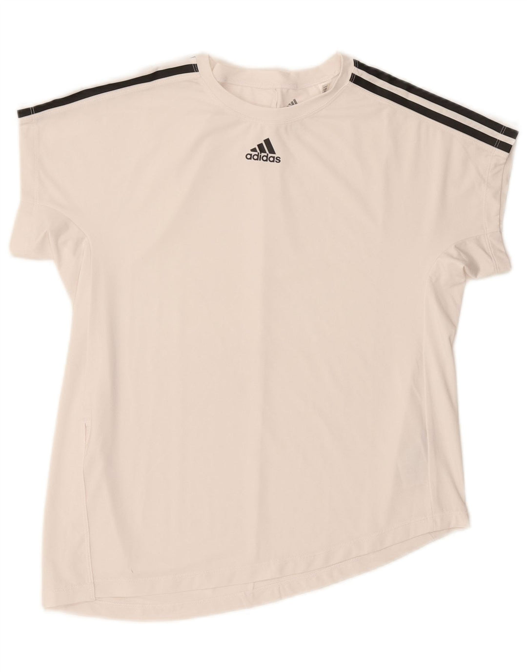 Damska koszulka graficzna Adidas Top UK 12/14 Średni biały poliester